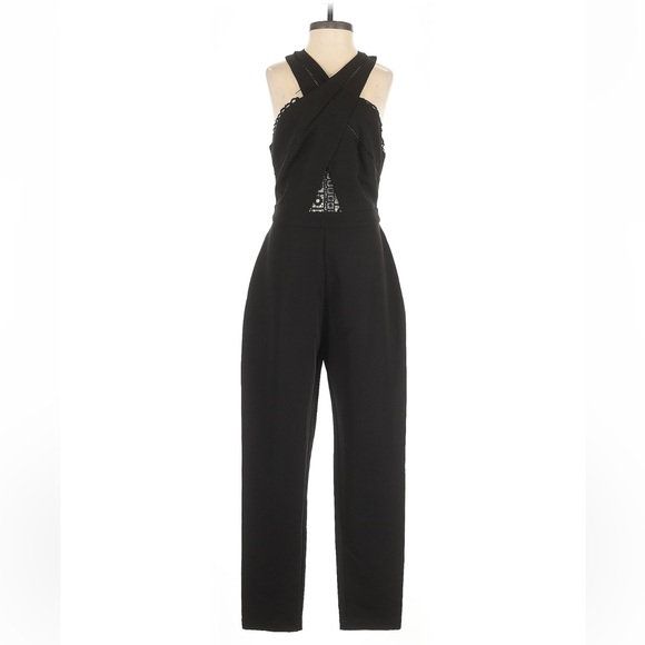 Harlyn Pants - Harlyn Elegant Black Women's Jumpsuit L